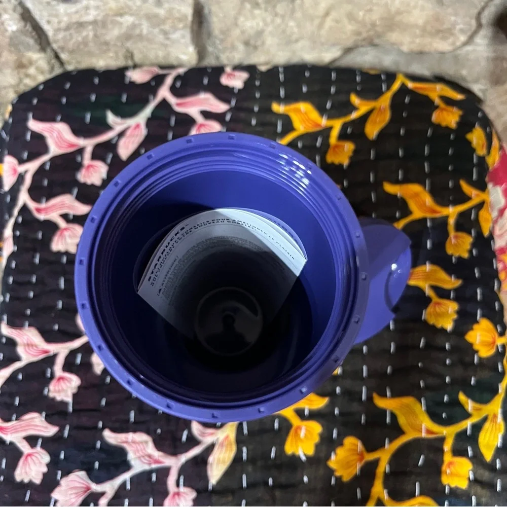 STARBUCKS KITCHEN NWT 2025 Purple Recycled Plastic Triangle Tumbler 16oz 473ML